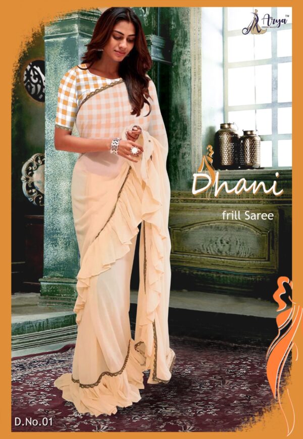 DHANI FRILL SAREE - Image 2