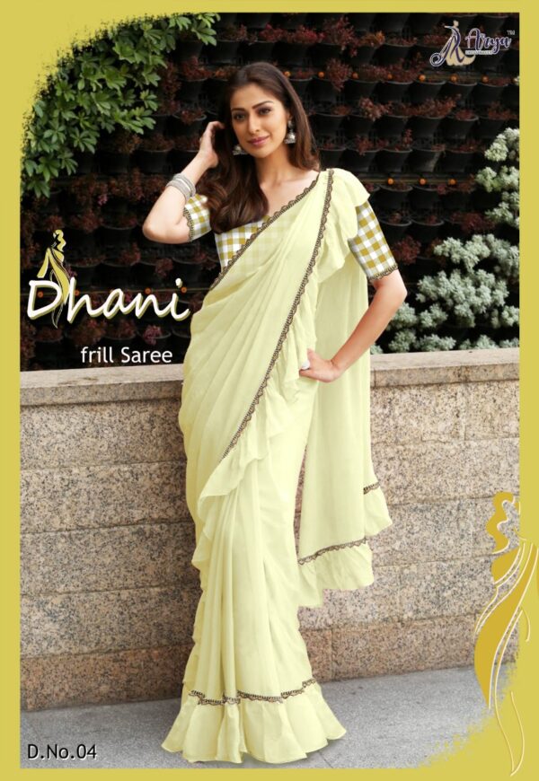 DHANI FRILL SAREE - Image 3