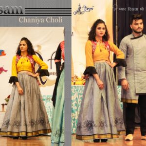 COUPLE LENGHA CHOLI WITH JENS KURTA