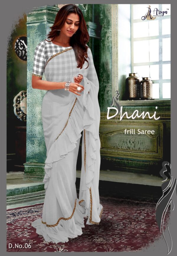 DHANI FRILL SAREE - Image 6