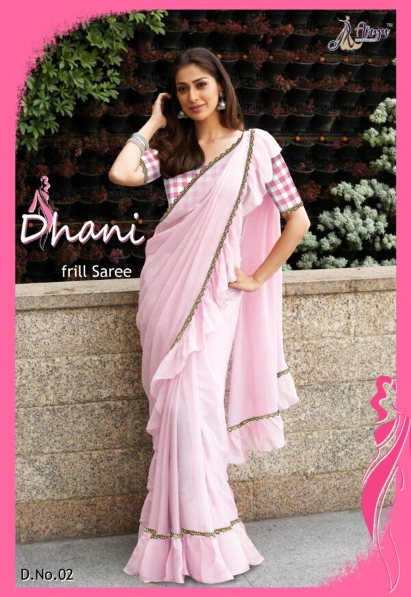 DHANI FRILL SAREE - Image 7